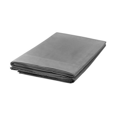 Bedeck of Belfast 300 Thread Count Flat Sheet Double Charcoal