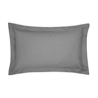 Bedeck of Belfast 300 Thread Count Oxford Pillowcase Charcoal
