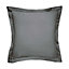 Bedeck of Belfast 300 Thread Count Square Pillowcase Charcoal