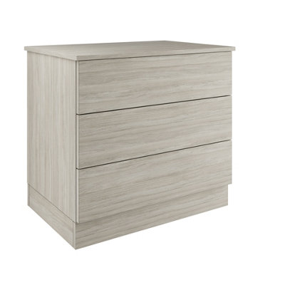 Bedroom Kit 3 Drawer Slab Urban Oak Chest of Drawers