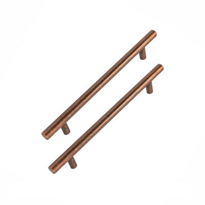 Bedroom Kit Antique Copper T-Bar Handle (Pack of 2)