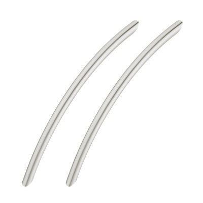 Bedroom Kit Brushed Nickel Bow Handle (Pack of 2)