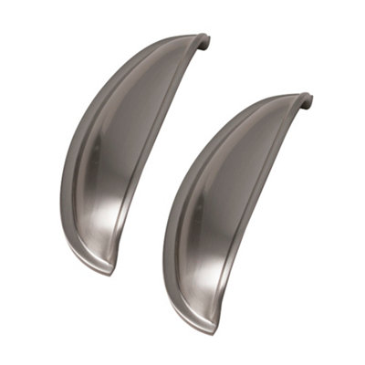 Bedroom Kit Brushed Nickel Windsor Shell Handle (Pack of 2)