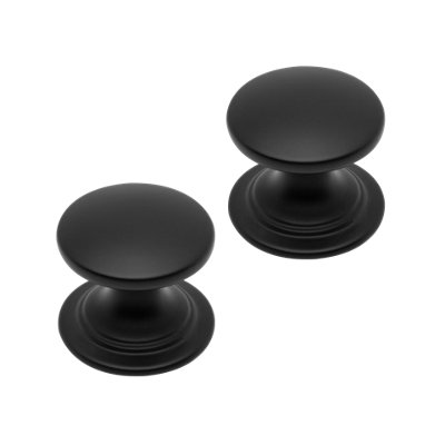 Bedroom Kit Matt Black Windsor Knob (Pack of 2)