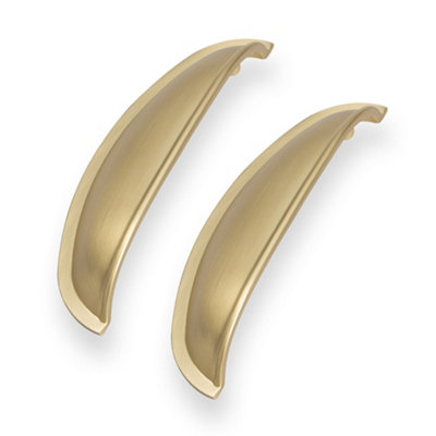 Bedroom Kit Satin Brass Windsor Shell Handle (Pack of 2)