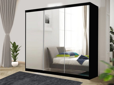 Bedroom Sliding Wardrobe with LED - Storage Space & Sleek Design comes ...