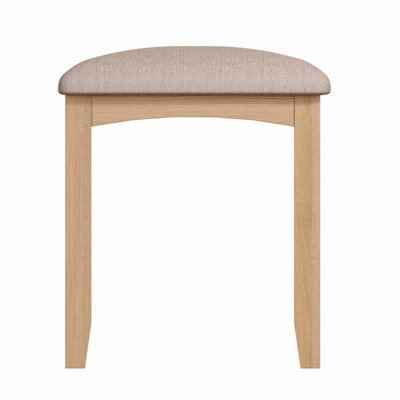 Bedroom Stool - Pine/MDF - L42 x W35 x H48 cm - Light Oak