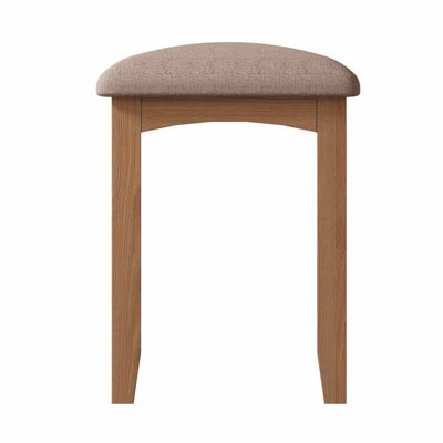 Bedroom Stool - Pine/MDF - L42 x W35 x H48 cm - Light Oak