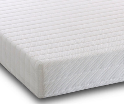 BedroomBundles LTD Foam WRX Recon Foam Mattress, Firm Comfort, Removable Cover, No Springs (4FT6 UK DOUBLE, 14 CM Deep)