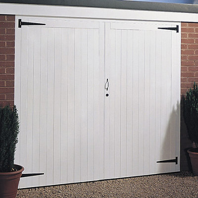 Shop garage doors.