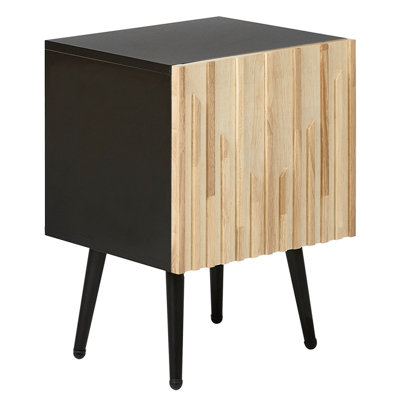 Bedside Table DALCROSS Brown/ Black