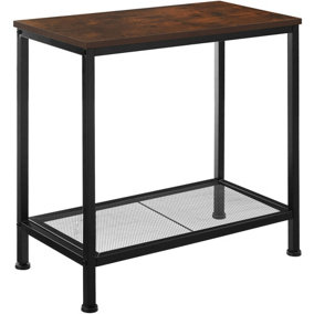Bedside table Filton - Industrial wood dark, rustic