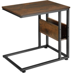 Bedside table Wigan - Industrial wood dark, rustic