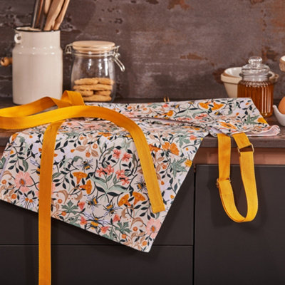 Bee Bloom Animal Print 100% Cotton Apron