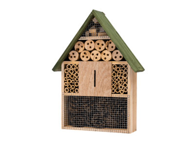 Bee, Insect & Bug Hotel - Wooden Nesting House for Bees, Ladybirds & Butterflies