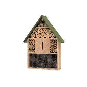 Bee, Insect & Bug Hotel - Wooden Nesting House for Bees, Ladybirds & Butterflies
