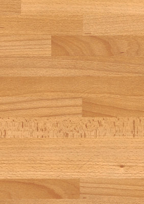 Beech Butcherblock  Laminate Kitchen Upstand  4.1m x 100mm x 20mm  -  FP4615