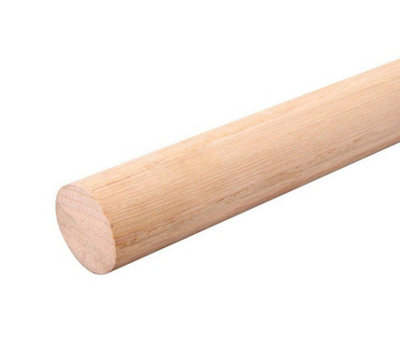 Beech Dowel Smooth Wood Rod Pegs 1m - Diameter 15mm - Pack of 10