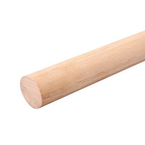 Beech Dowel Smooth Wood Rod Pegs 1m - Diameter 45mm - Pack of 10