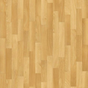 Beech Plank Vinyl Wood Flooring 3m x 2m (6m2)