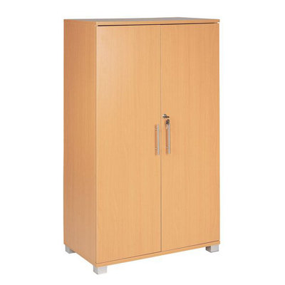 Tall wood storage cabinets with doors discount