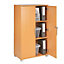 Beech wooden Filing cabinet with 2 shelves - 2 Door Lockable Filing Cabinet - Tall wood Office Storage Cupboard Organiser