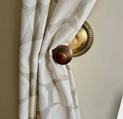 Beehive Antique Brass Curtain Hook