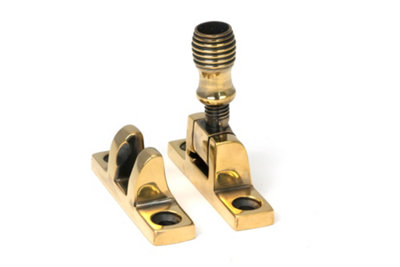 Beehive Brighton Fastener - Narrow (Square) - Aged Brass