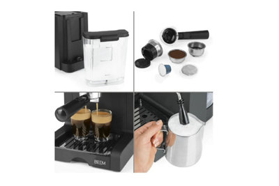 BEEM ESPRESSO PERFECT espresso portafilter machine with capsule insert - 20  bar