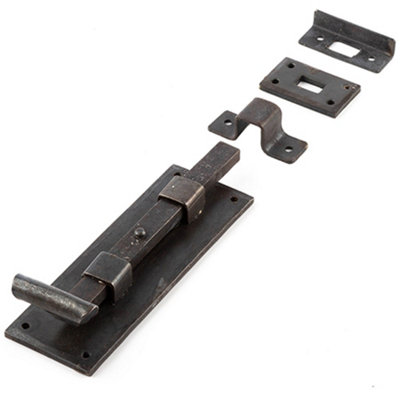 Beeswax Finished 152mm Straight Bolts for Enhanced Door Security - Door Bolt Lock