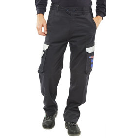 Beeswift Arc Compliant Cargo Work Trousers Navy - 50L