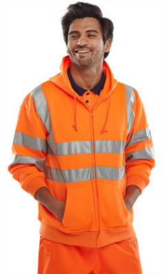 Hi vis outlet hoodie with zipper