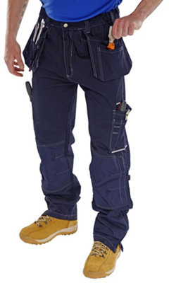 Beeswift Shawbury Multi-Purpose Trade Work Trousers Navy - 44L
