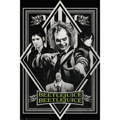 Beetlejuice Official One Sheet Poster – 24 X 36 Inches, Studio B, Multi-Color