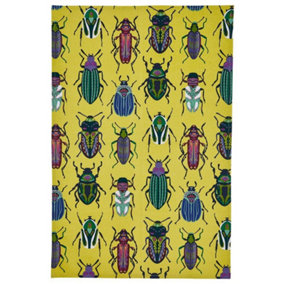 Beetles Animal Print 100% Cotton Tea Towel