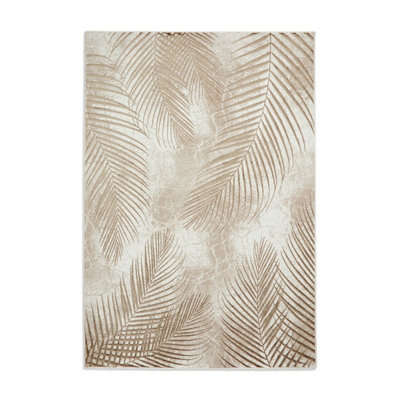 Beige/Bronze Rug, 8mm Thickness Nature Print Rug, Luxurious Rug for Bedroom, Living Room, & Dining Room-160cm X 230cm