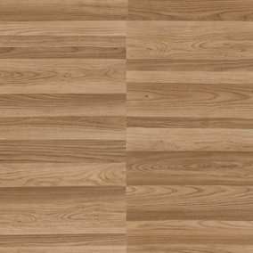 Beige Brown Wood Effect Anti-Slip Contract Commercial Heavy-Duty Vinyl Flooring with 3.0mm Thickness-14m(45'11") X 2m(6'6")-28m²