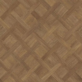 Beige Brown Wood Effect Vinyl Flooring, Anti-Slip Contract Commercial Vinyl Flooring with 3.5mm Thickness-3m(9'9") X 3m(9'9")-9m²