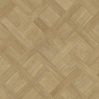 Beige Brown Wood Effect Vinyl Flooring, Contract Commercial Vinyl Flooring with 3.5mm Thickness-11m(36'1") X 4m(13'1")-44m²