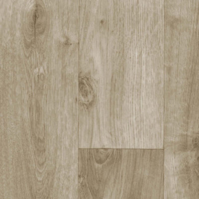 Beige Contract Wood Effect Commercial Vinyl Flooring For Office, Shop ...