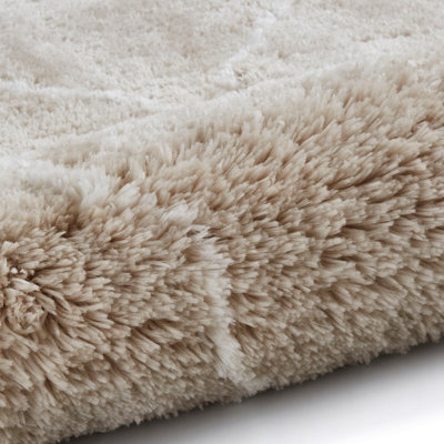 Beige/Cream Handmade Luxurious Modern Shaggy Easy to Clean Bedroom Dining Room Living Room Rug -200cm X 290cm - 7