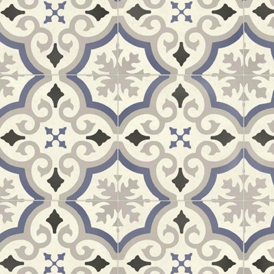 Beige Designer Effect Anti Slip Vinyl Sheet Flooring For Kitchen Bathroom Living Room-3m(9'9") X 2m(6'6")-6m²
