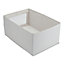 Beige Foldable Fabric Clothes Jeans Box Storage Organizer with Handles