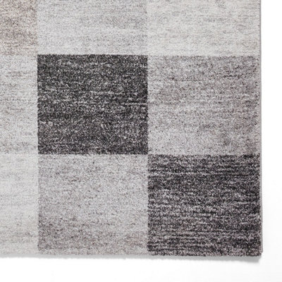 Beige Geometric Rug For Living Room Dinning Room Utility Room-120cm X 170cm (3ft. 11in. X 5ft. 6in.)