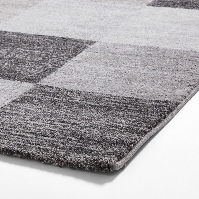 Beige Geometric Rug For Living Room Dinning Room Utility Room-120cm X 170cm (3ft. 11in. X 5ft. 6in.)
