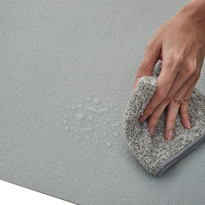 Beige Gray Linen Texture PVC Wallpaper Plain Effect Waterproof Self Adhesive Wallpaper Roll 5m²
