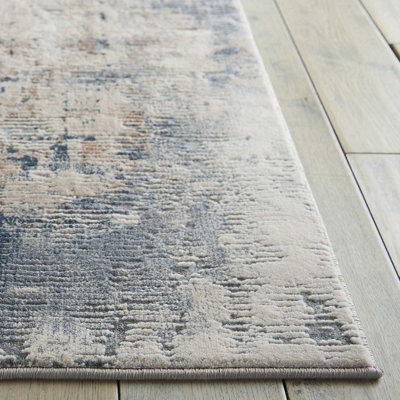 Beige/Grey Luxurious Modern Easy to Clean Abstract Rug For Dining Room Bedroom And Living Room-282cm X 389cm