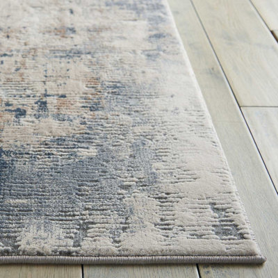Beige/Grey Rug, 10mm Thick Abstract Rug, Stain-Resistant Modern Luxurious Rug for Bedroom, & Dining Room-160cm X 221cm