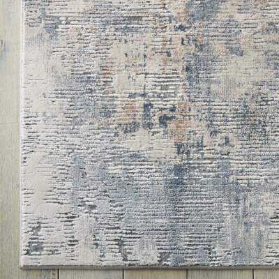 Beige/Grey Rug, 10mm Thick Abstract Rug, Stain-Resistant Modern Luxurious Rug for Bedroom, & Dining Room-160cm X 221cm