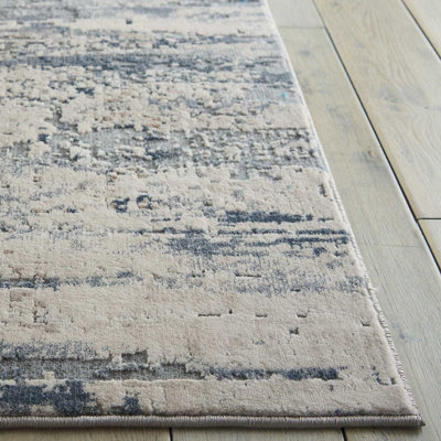 Beige Grey Rug, 10mm Thick Abstract Stain-Resistant Rug, Luxurious Modern Rug for Bedroom, & Dining Room-240cm X 320cm